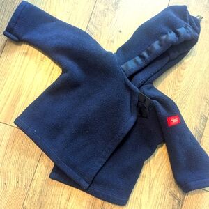 Widgeon unisex hooded fleece jacket, 6 month, navy blue